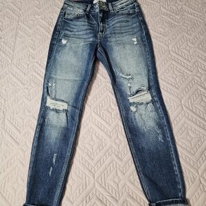 KanCan Distressed Denim Boyfriend Jeans